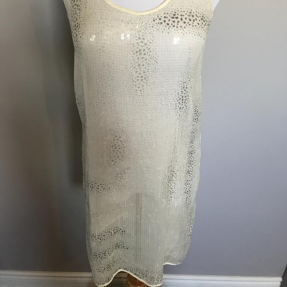 Vintage sheer mesh sequin dress overlay - Picture 7 of 10